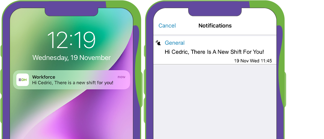 Shift Push Notification & Broadcasting - Entire OnHire Preview of Entire OnHire's shift push notifications & broadcasting to workforce so Australian staffing agencies can fill shifts faster and candidates confirm availability on the spot.