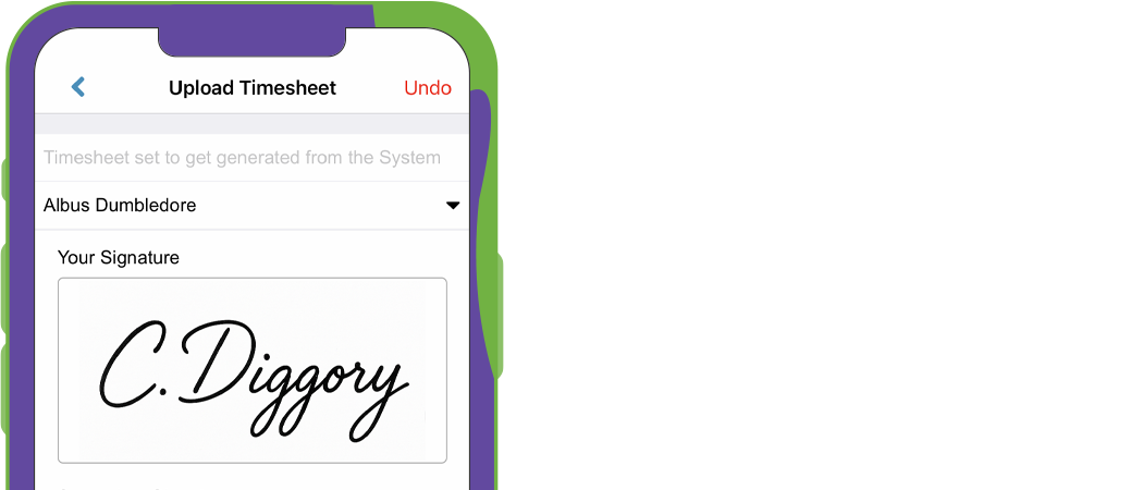 Workforce Timesheet Submission App - Entire OnHire Preview of submitting digital timesheets in the easy Entire OnHire workforce app for Australian staffing agencies.
