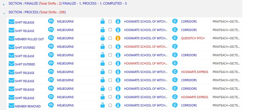 EOH Shift Filling Process Preview of how Australian staffing agencies can fill individual or bulk shifts in seconds using in-built complaince and live data to match members to shifts.